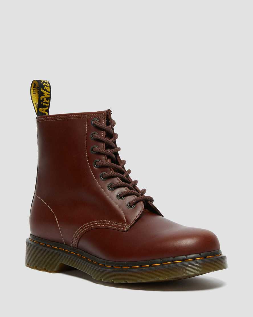 Dr. Martens 1460 Abruzzo Nahka Miesten Nauhalliset Nilkkurit - Ruskea/Mustat Nilkkurit [415-PUQFHR]